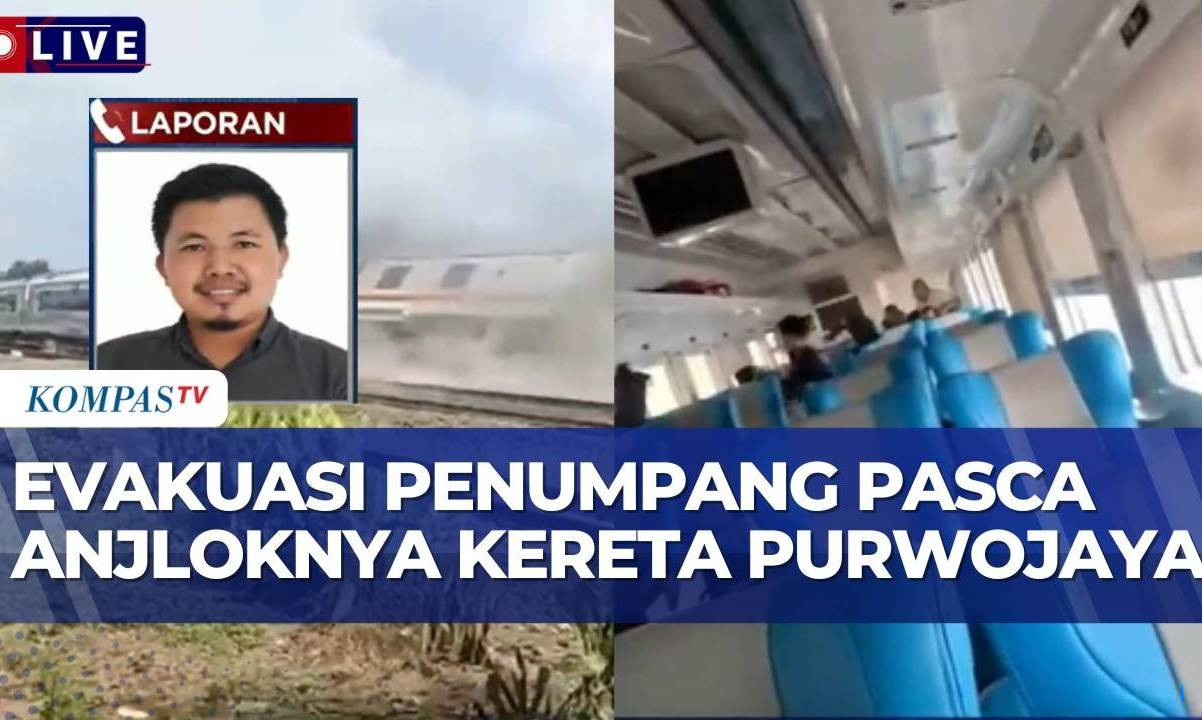 Terbaru! Seluruh Penumpang Kereta Purwojaya Selamat Setelah Kecelakaan