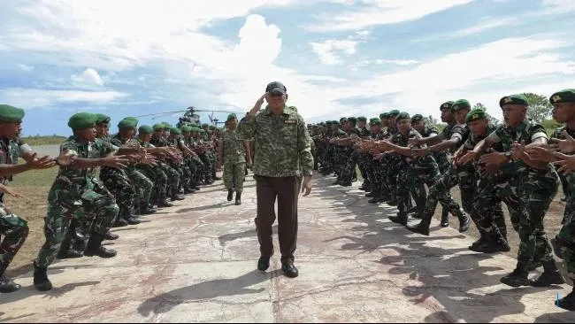 Menteri Pertahanan Pantau Progres Pembangunan Markas Yonif TP 821 SB di Pulau Buru