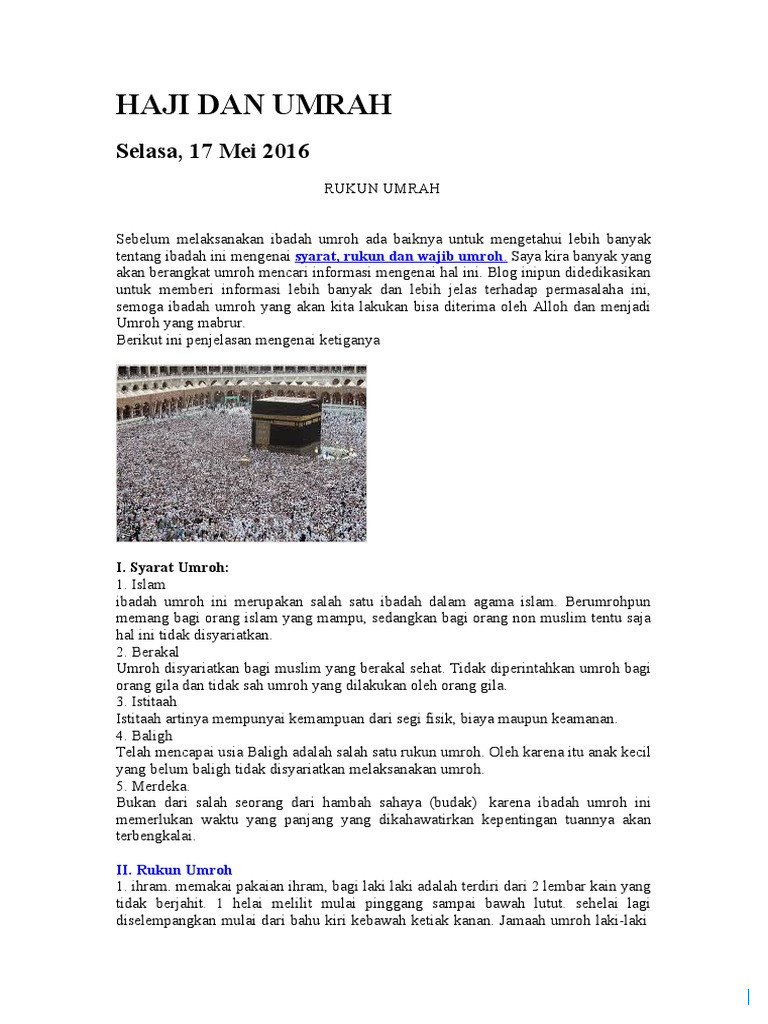 Syarat Umrah Mandiri Ditetapkan Pemerintah Berdasarkan UU Haji Baru