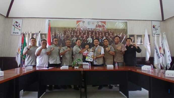 KONI Kota dan Gumas Berdiskusi, Bahas Porprov dan Pembinaan Atlet
