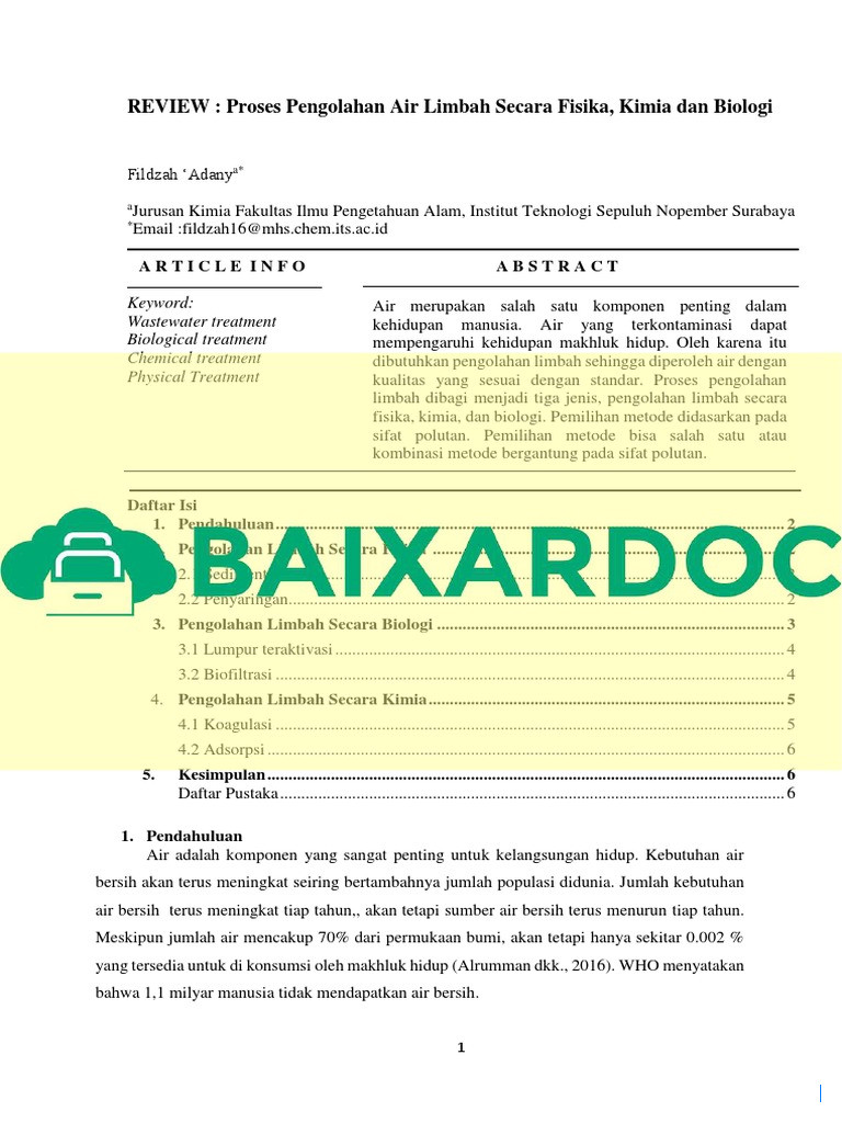 Profesor Fisika Undip Ubah Limbah Industri Jadi Air Bersih