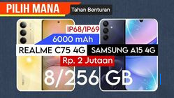 Perang Ponsel 2 Jutaan: Realme C75 vs Samsung A15, Tahan Badai atau Aman Mantan?